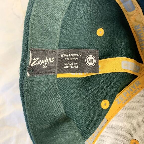 CSU Zephyr Ballcap Hat Green w/ Gold Embroidery M/L Good Condition - Picture 3 of 6